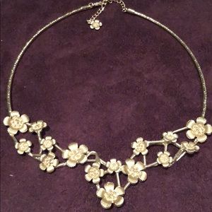 Anthropologie Floral Bib Necklace